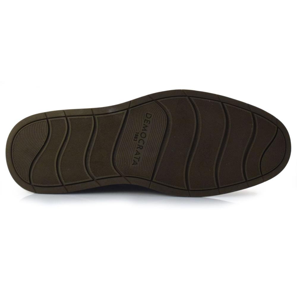 Mocassim Masculino de Couro Democrata 272103 Marrom 4