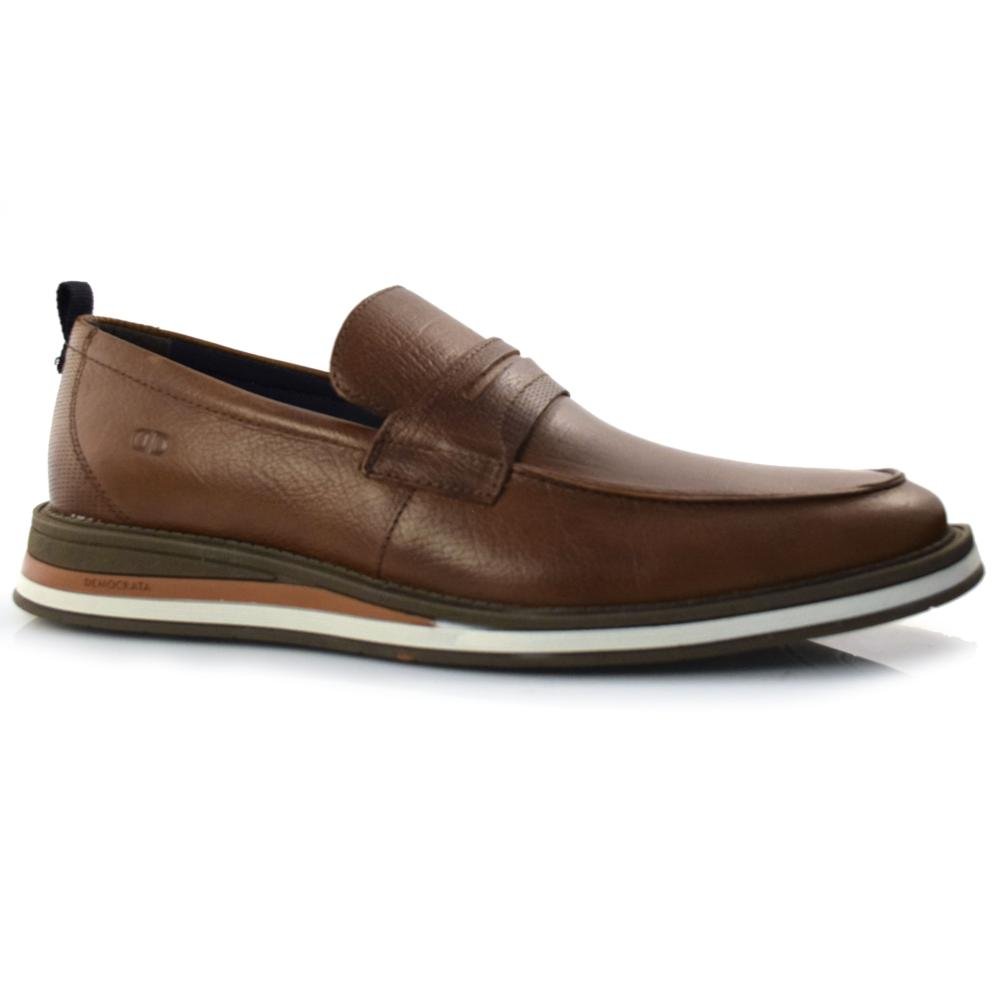 Mocassim Masculino de Couro Democrata 272103
