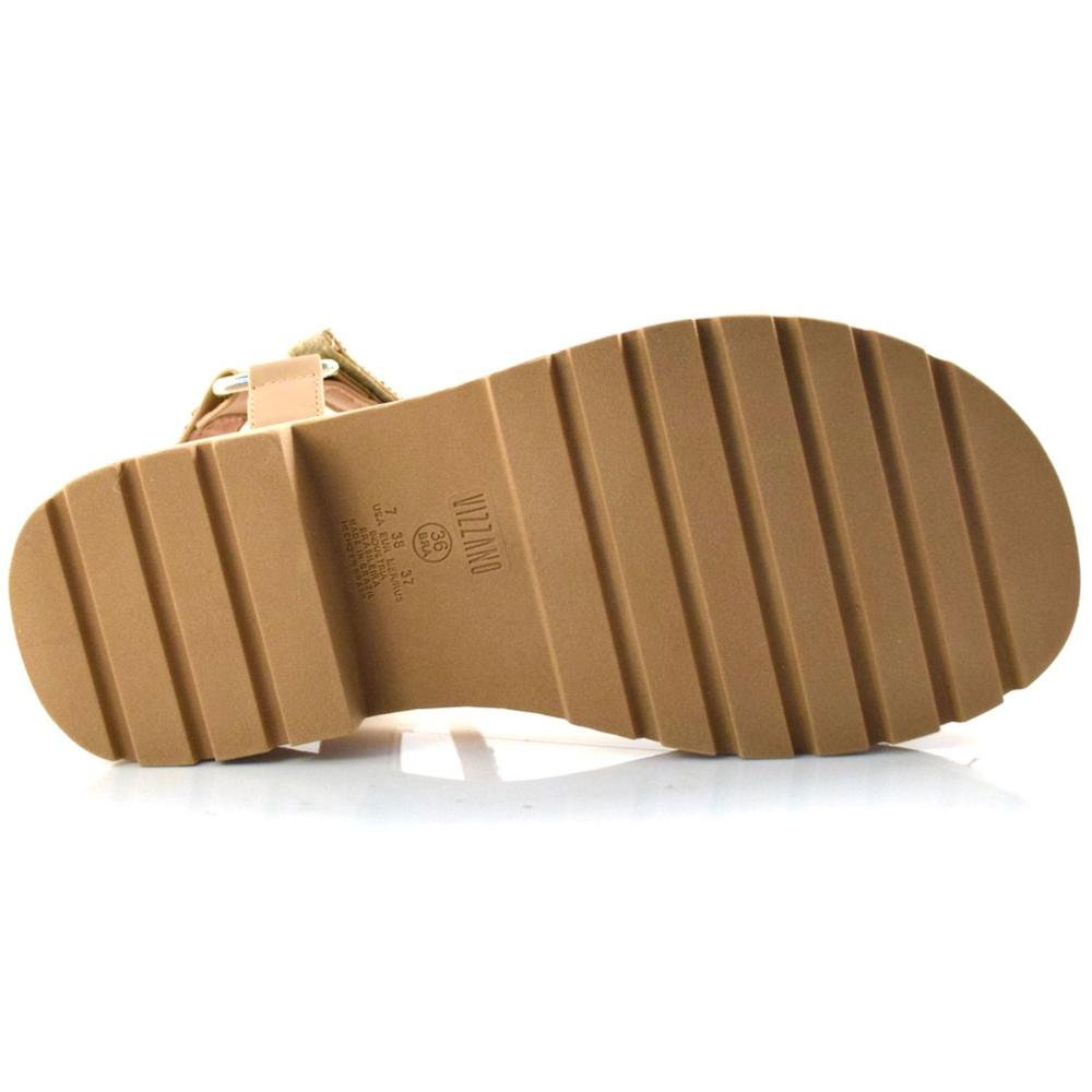 Papete Feminina Vizzano Strass 6499.103.7286 Bege 2