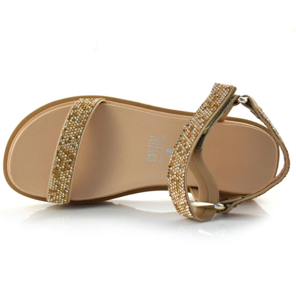 Papete Feminina Vizzano Strass 6499.103.7286 Bege 3