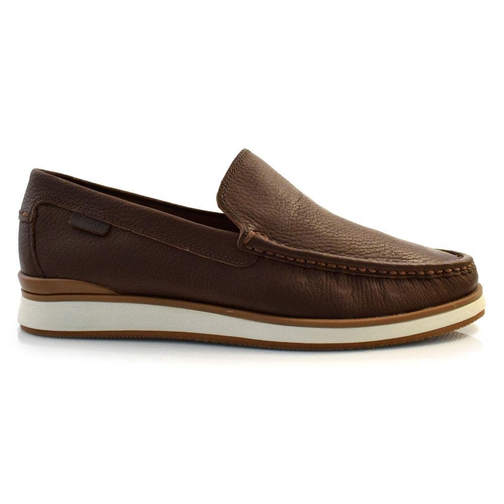 Mocassim Masculino de Couro Free Way LUCA01 Marrom 3