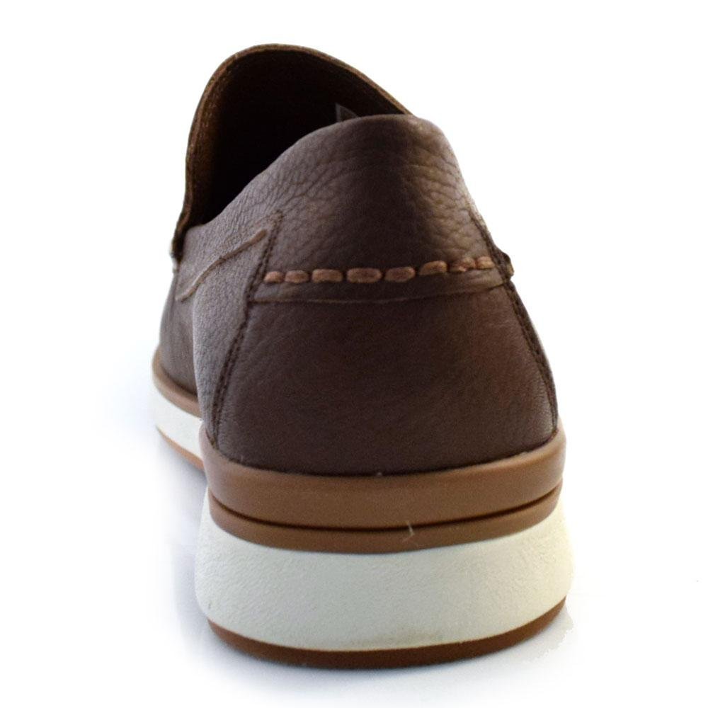 Mocassim Masculino de Couro Free Way LUCA01 Marrom 4