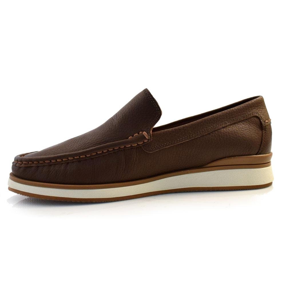 Mocassim Masculino de Couro Free Way LUCA01 Marrom 5
