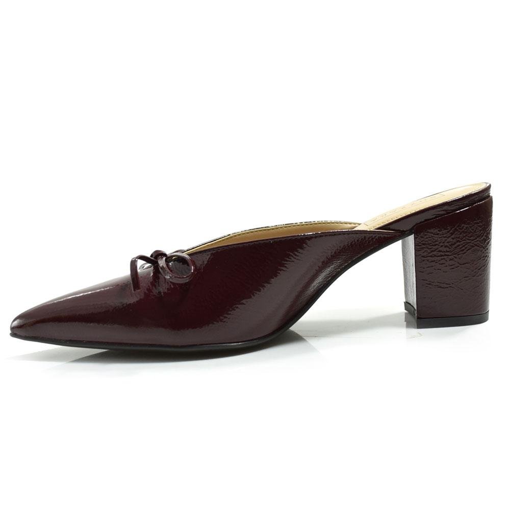 Mule de Couro e Salto Bloco Suzzara 528-8150 Bordô 5