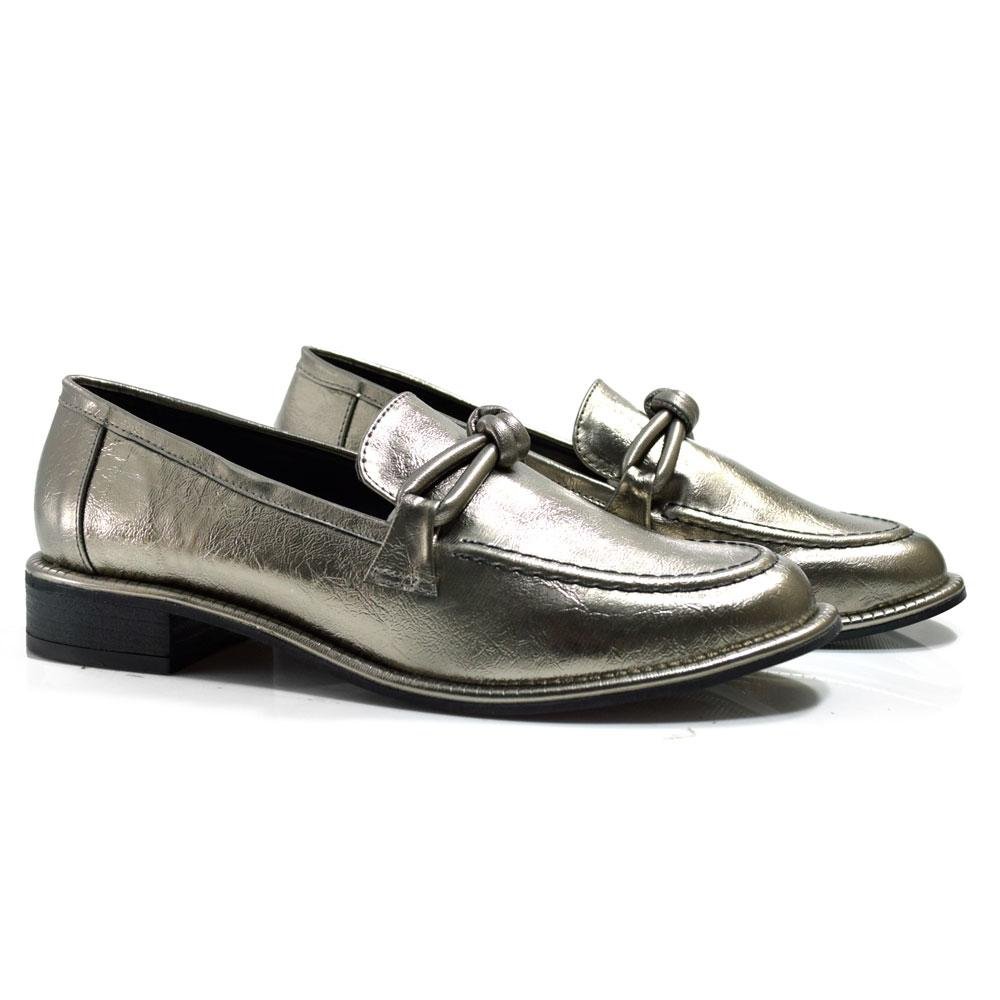 Mocassim Feminino Suzzara 4399-11078 Prata 2