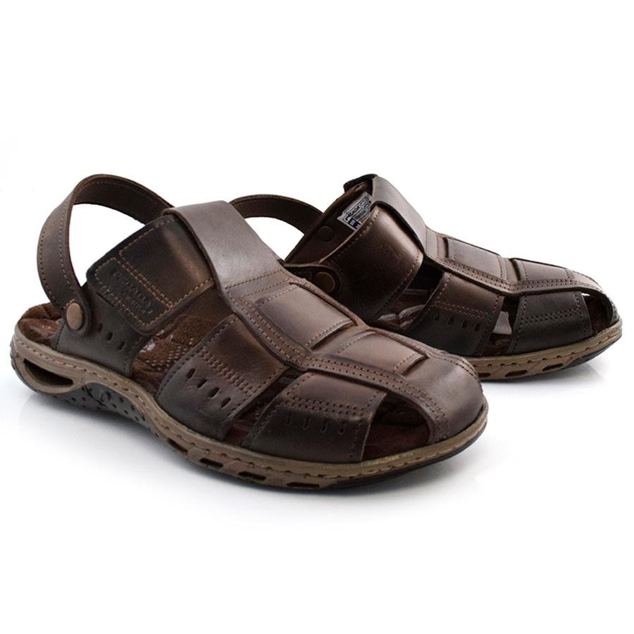Papete Masculina de Couro Pegada 131669 Marrom 2