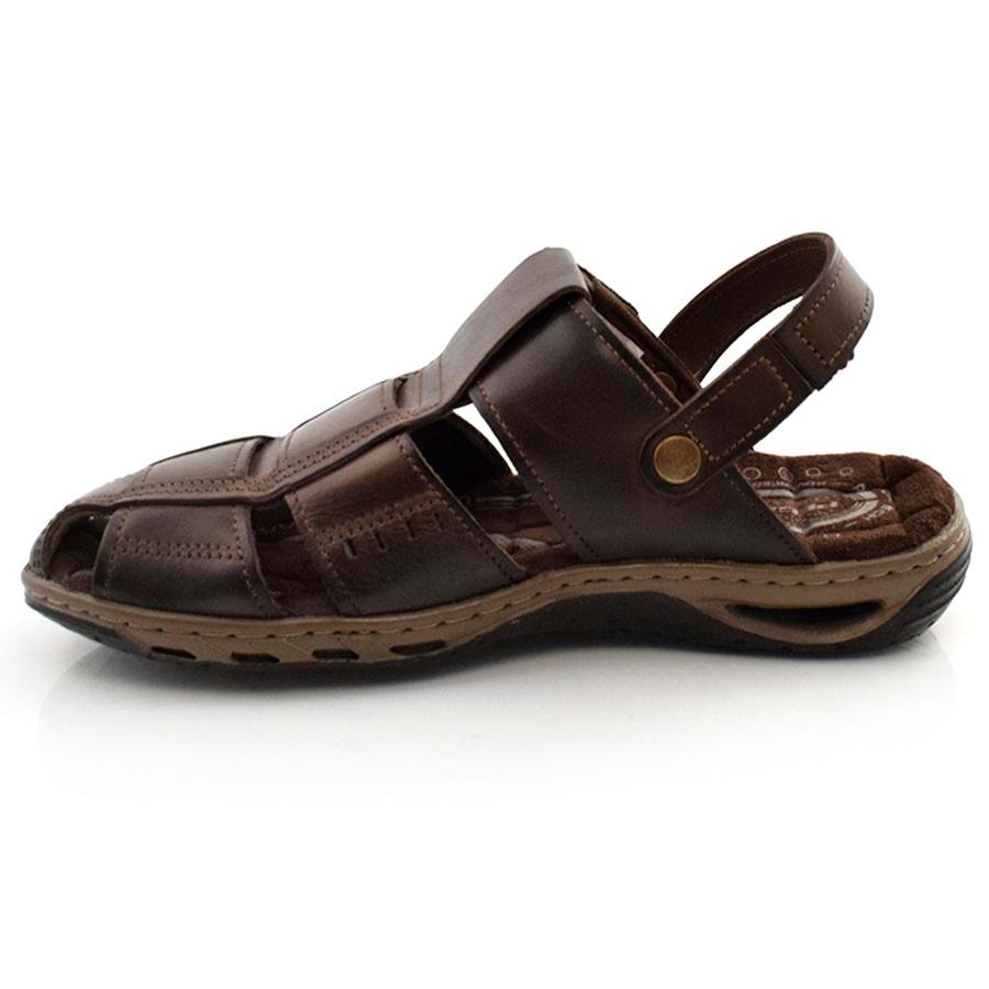 Papete Masculina de Couro Pegada 131669 Marrom 5