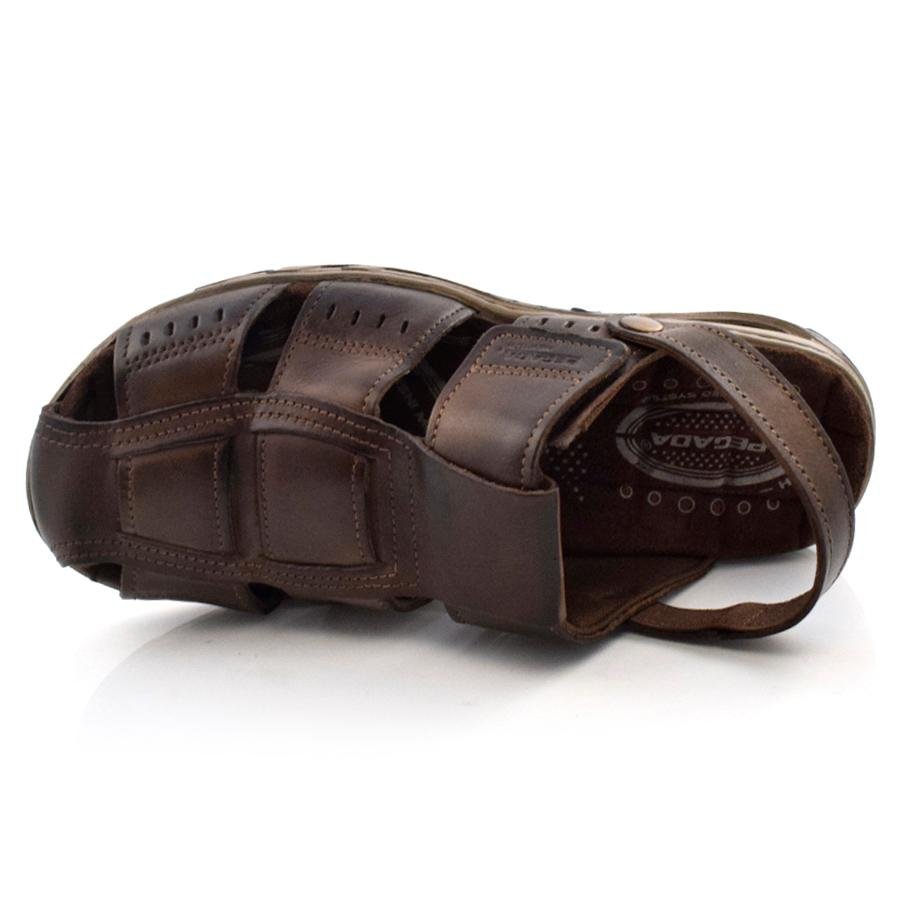 Papete Masculina de Couro Pegada 131669 Marrom 6