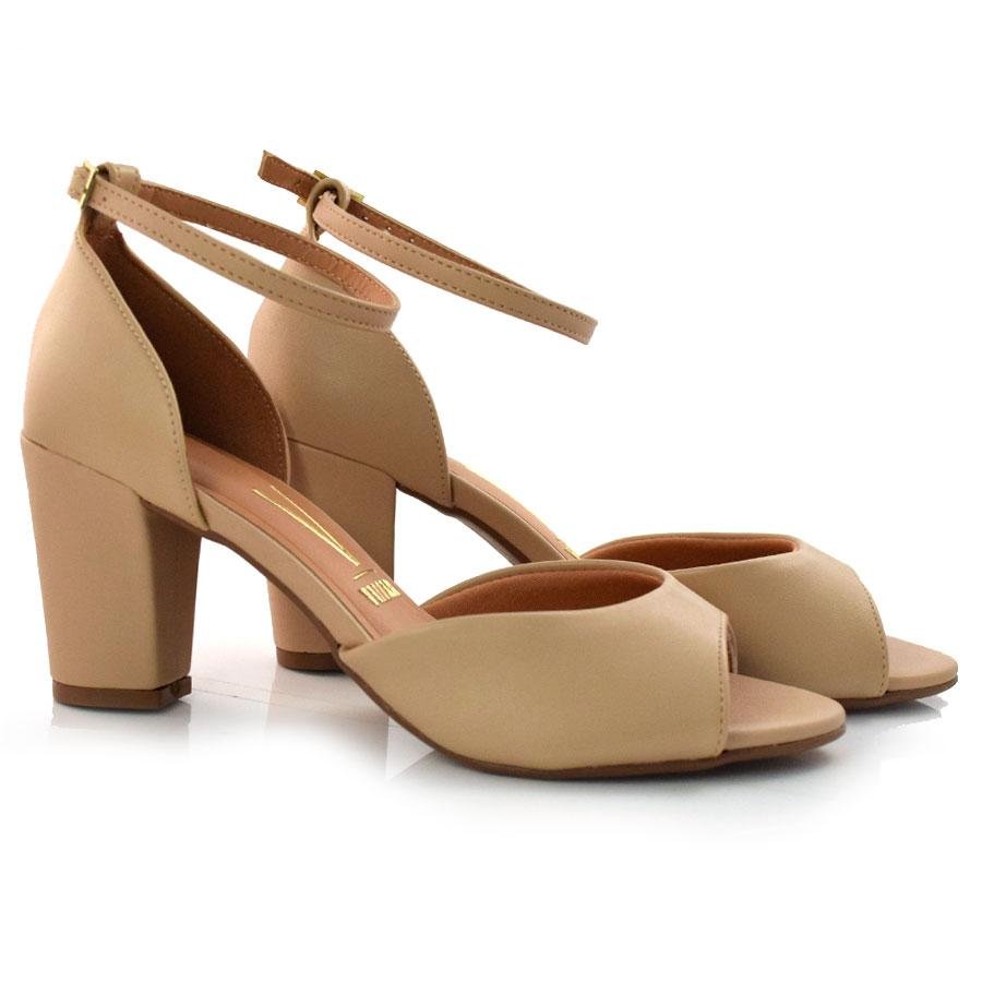 Sandália de Salto Bloco Vizzano 6262406-7286 Marrom 2