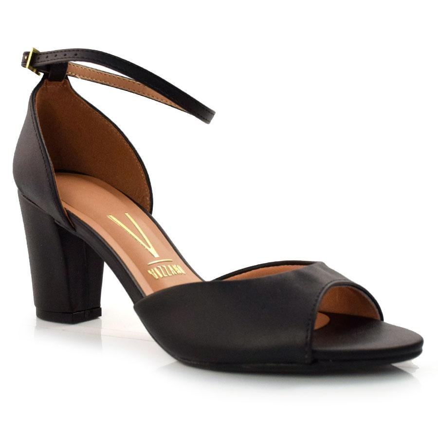 Sandália de Salto Bloco Vizzano 6262406-7286 Preto 1