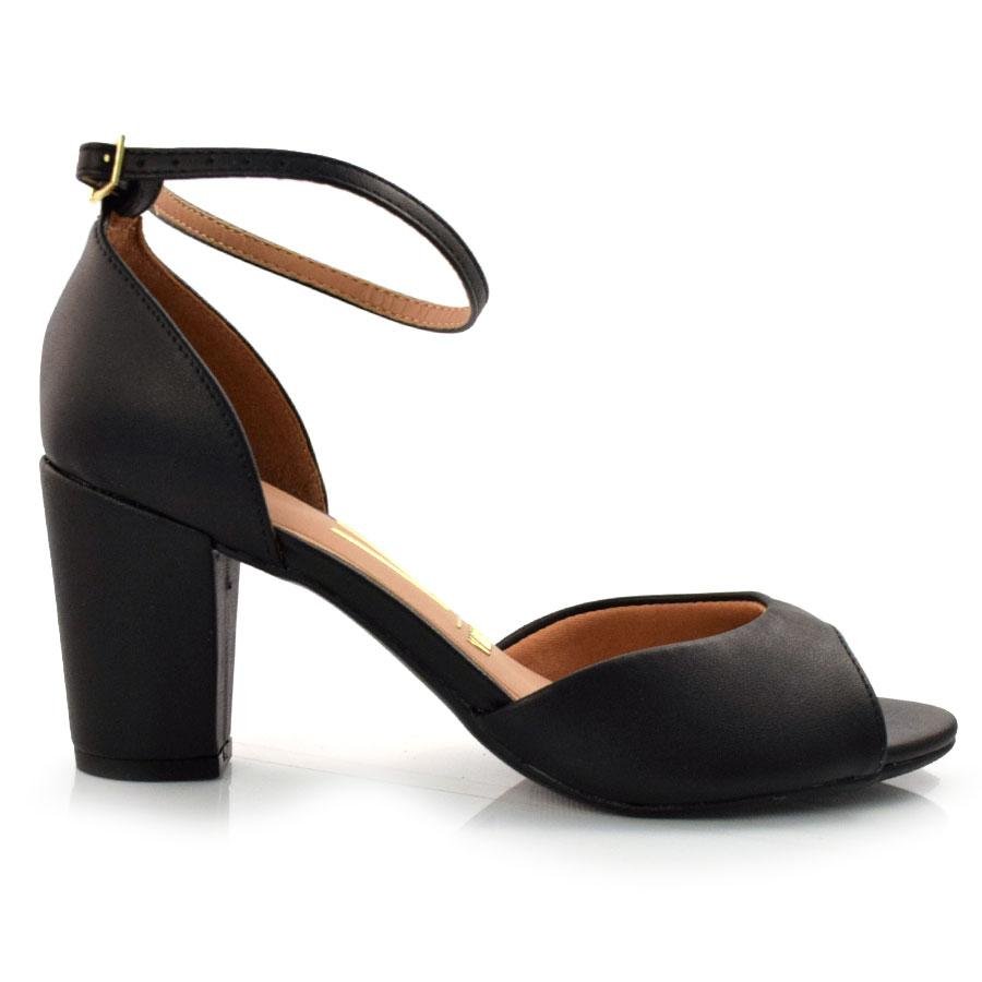 Sandália de Salto Bloco Vizzano 6262406-7286 Preto 2