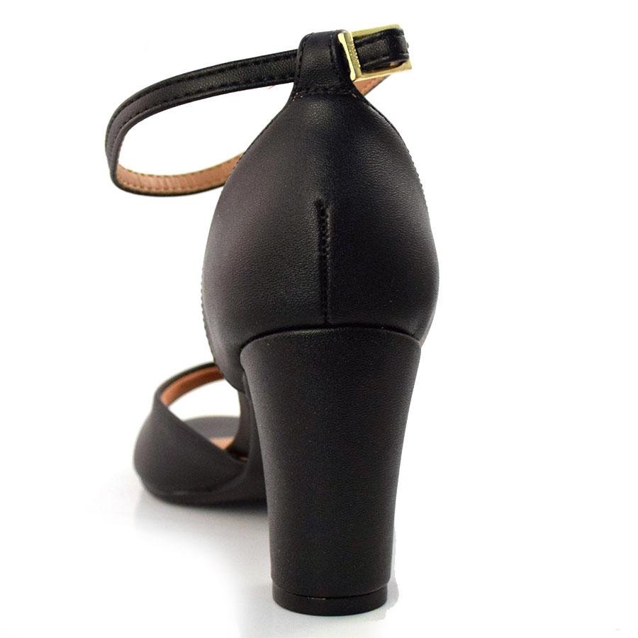 Sandália de Salto Bloco Vizzano 6262406-7286 Preto 3