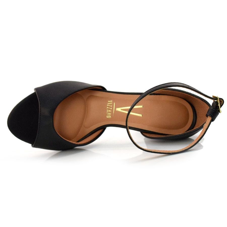 Sandália de Salto Bloco Vizzano 6262406-7286 Preto 5