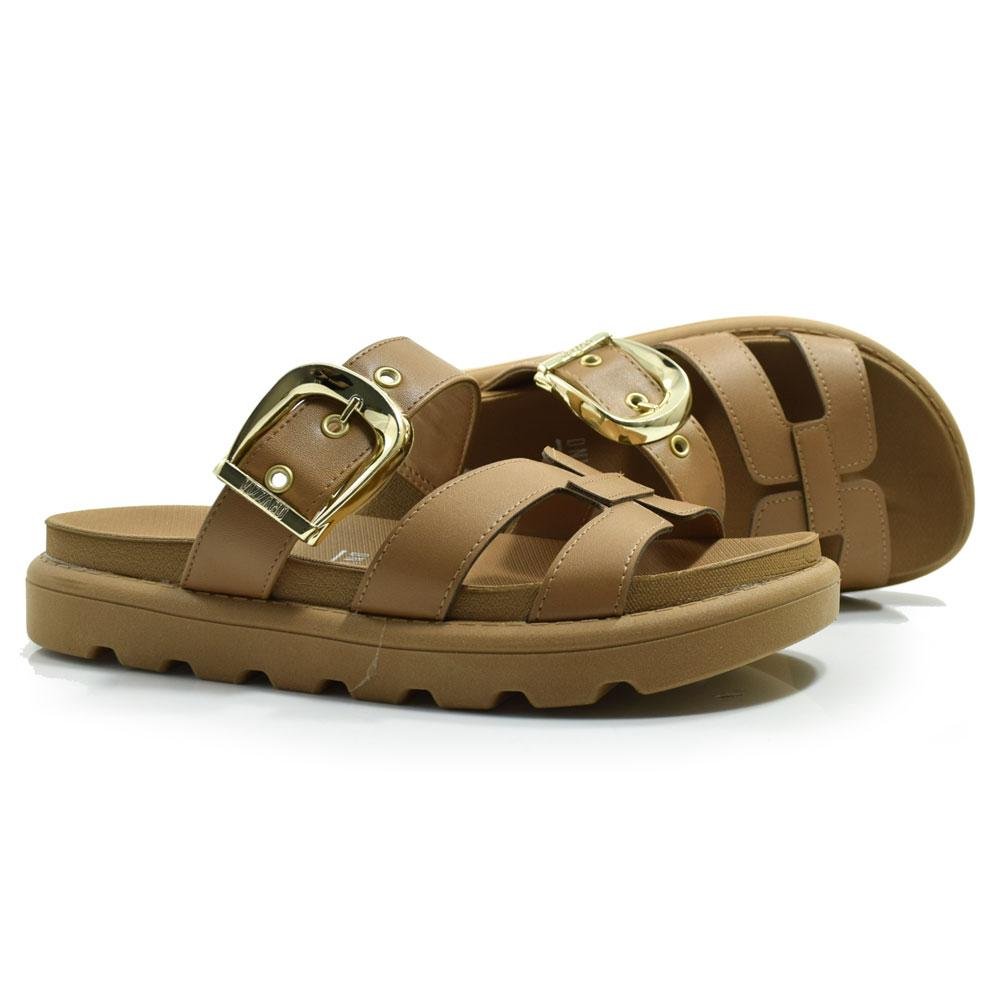 Sandália Flat Feminina Vizzano 6510.110.7286 Marrom 2