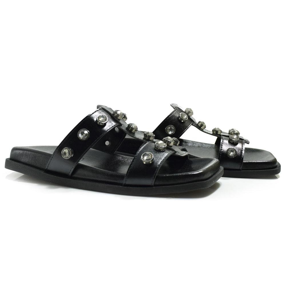 Sandália Rasteira Feminina Suzzara 738-634368 Preto 2