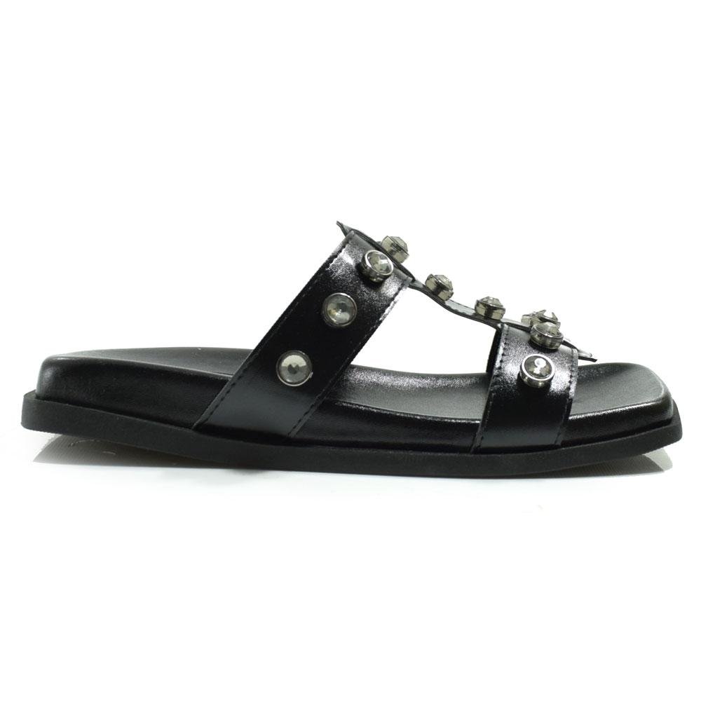 Sandália Rasteira Feminina Suzzara 738-634368 Preto 3