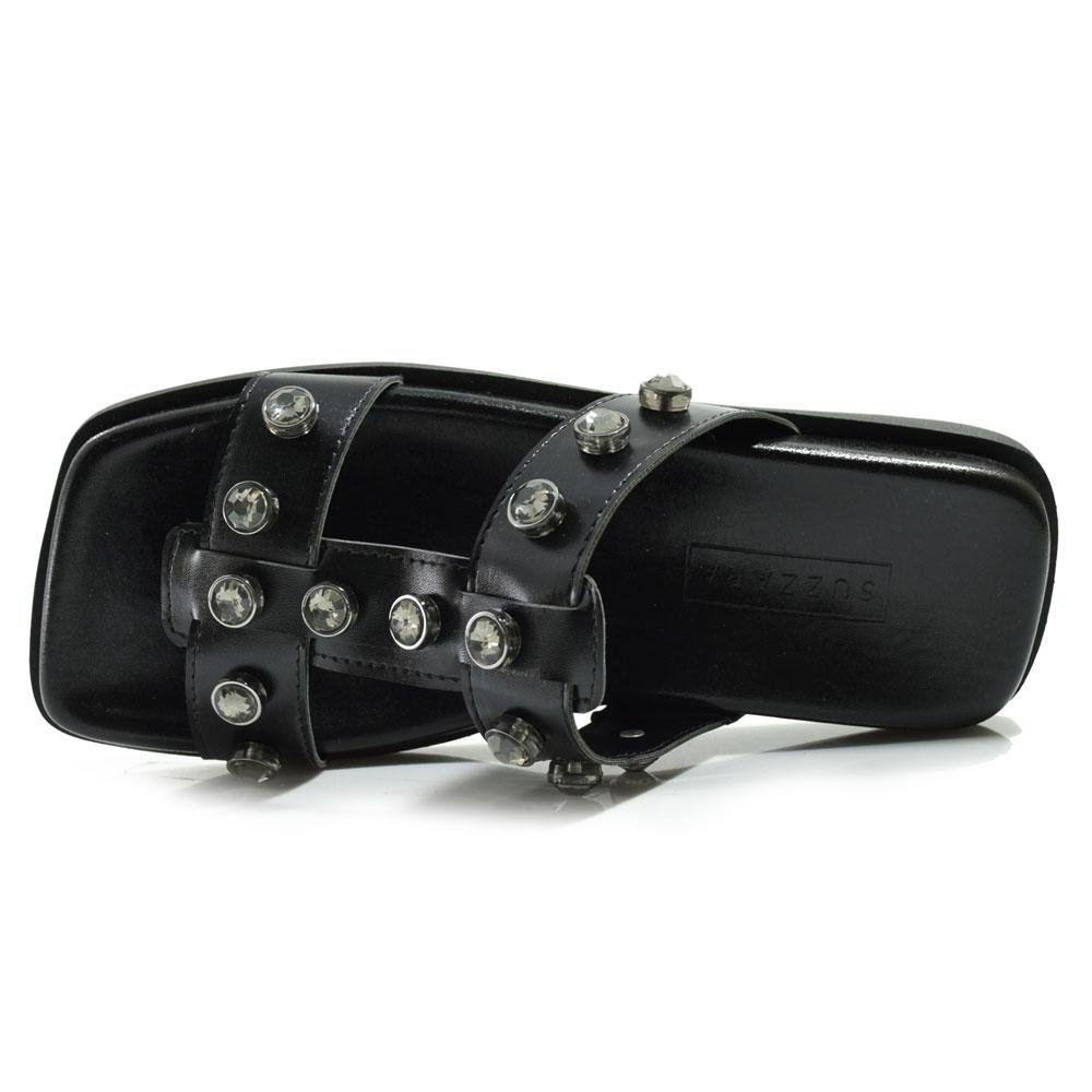 Sandália Rasteira Feminina Suzzara 738-634368 Preto 6