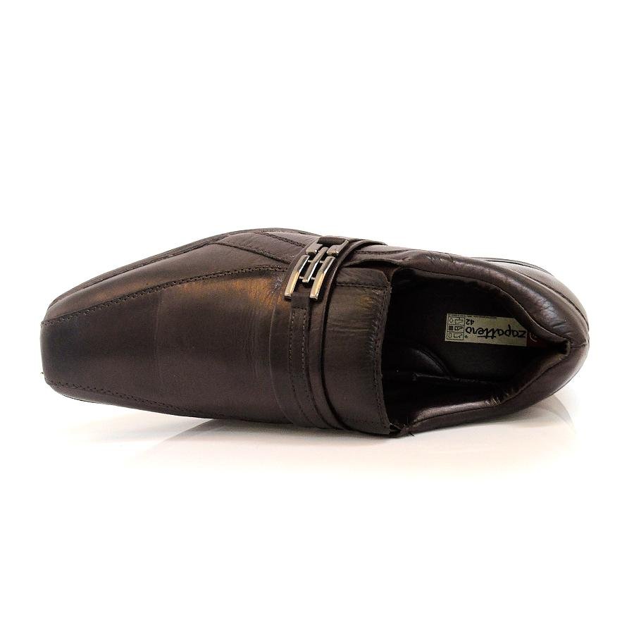 Sapato Masculino Zapattero Flex 8010 Marrom 5