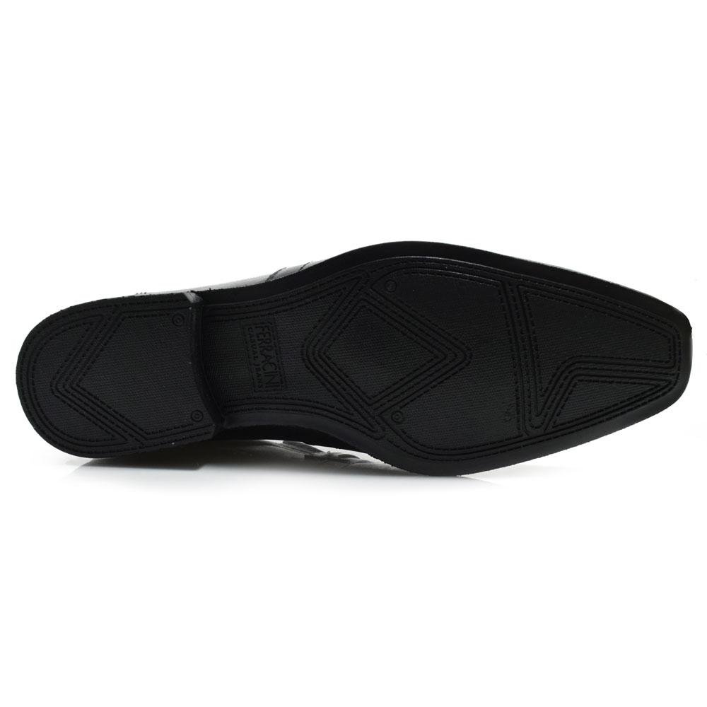 Sapato Social de Couro Ferracini Liverpool 4084 Preto 7