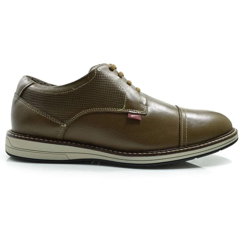Sapato Social de Couro Ferracini Kingston 6151 Marrom 3