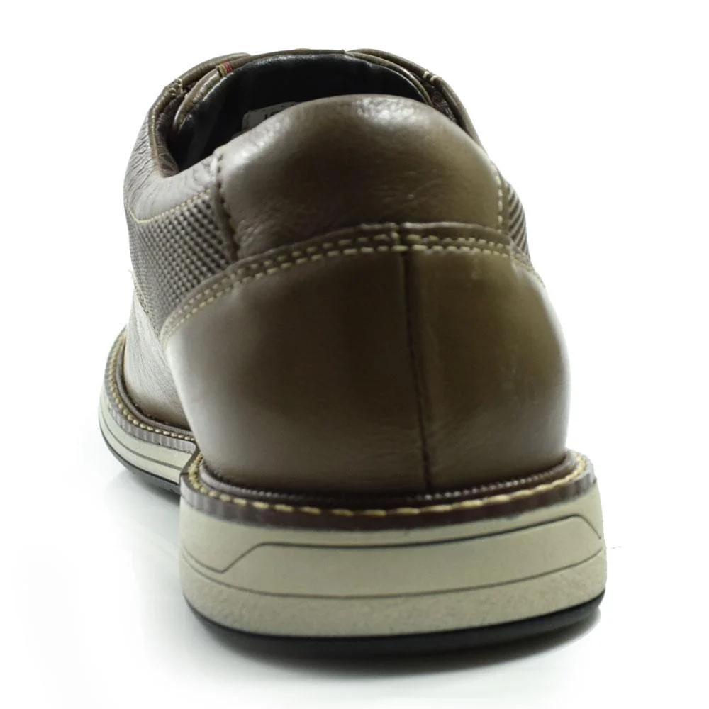 Sapato Social de Couro Ferracini Kingston 6151 Marrom 4