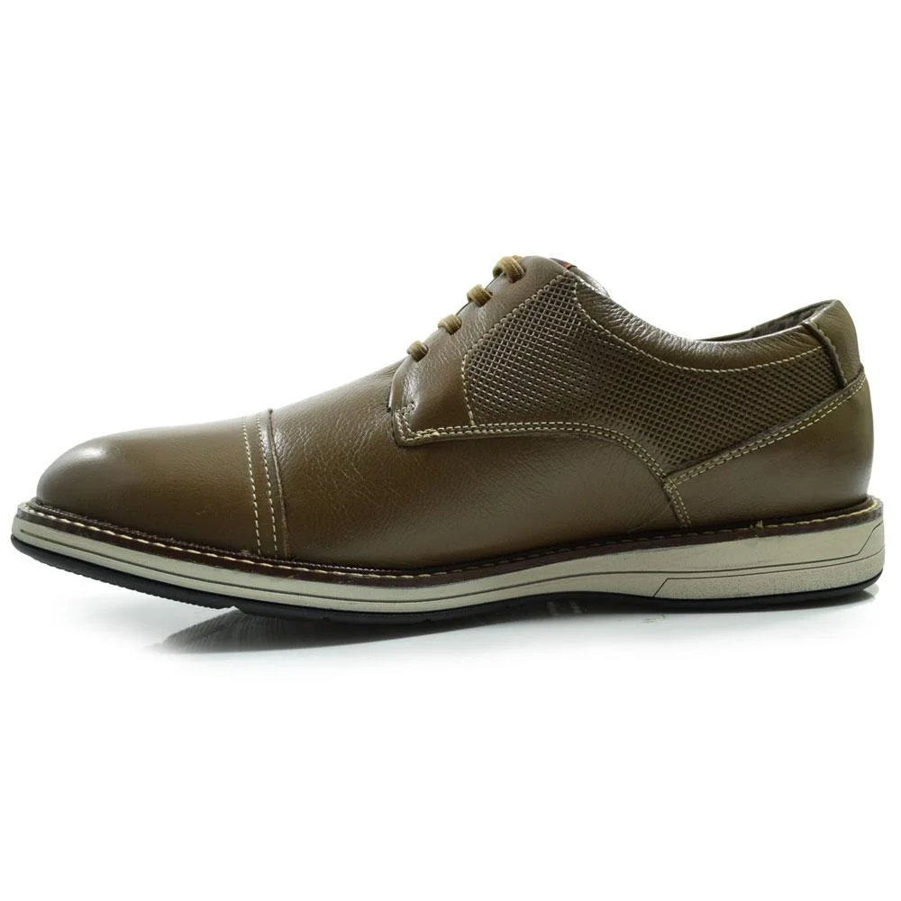 Sapato Social de Couro Ferracini Kingston 6151 Marrom 5