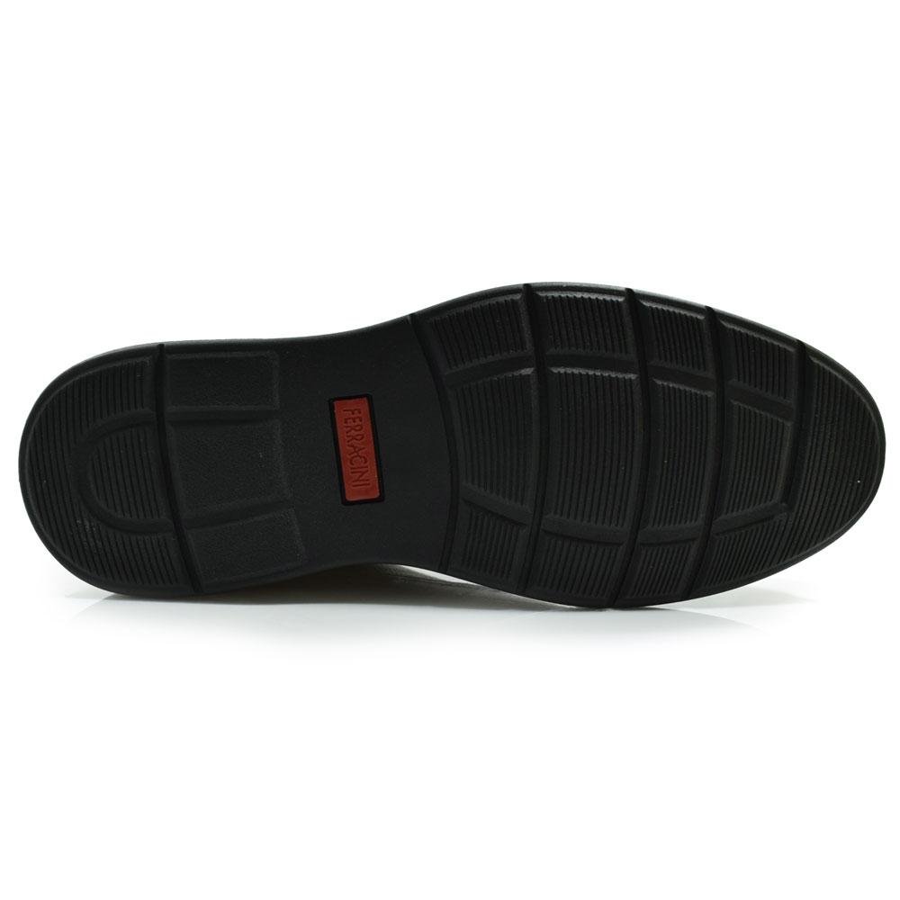 Sapato Social de Couro Ferracini Kingston 6151 Marrom 7