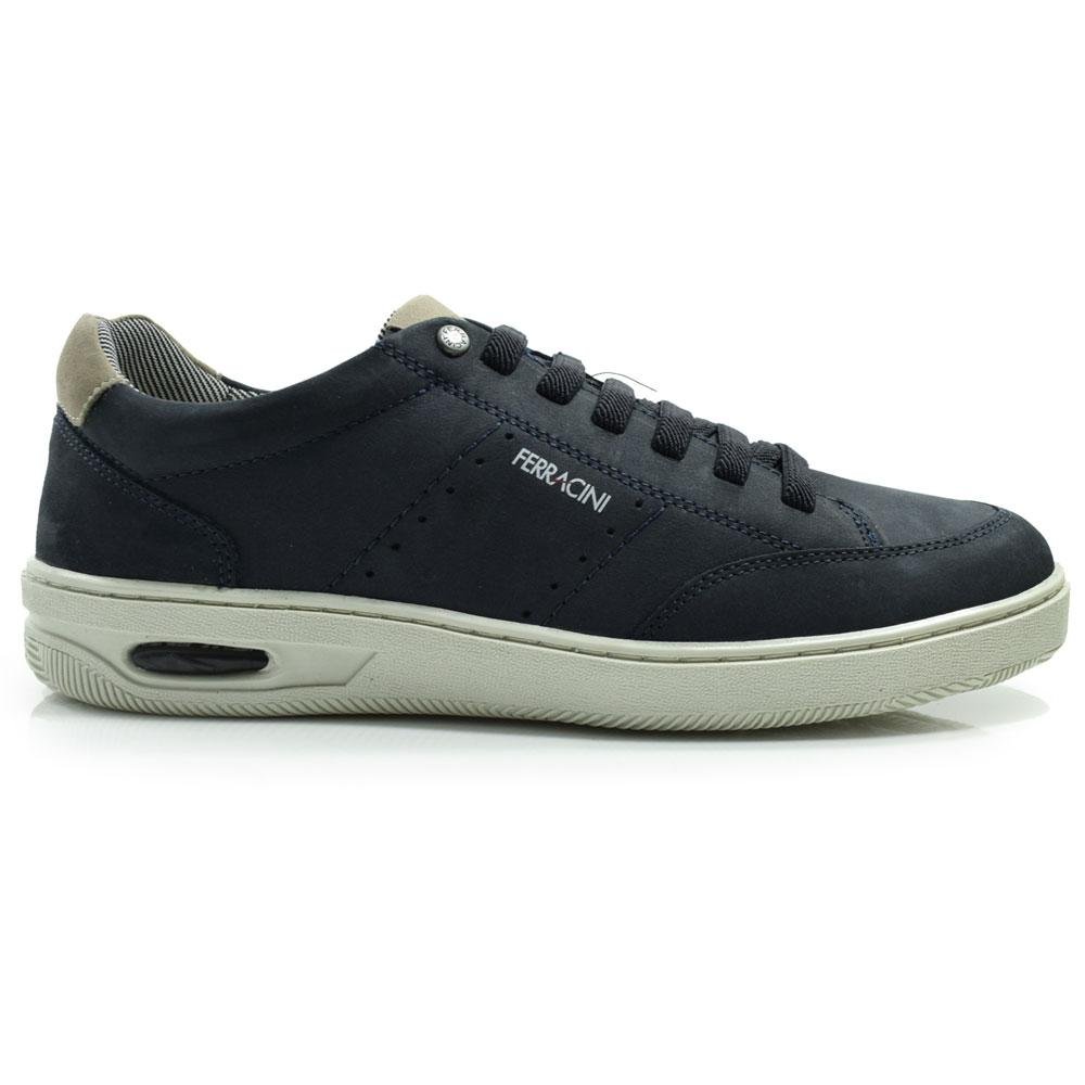Sapatênis de Couro Masculino Ferracini New Blandy 2630 Azul 3