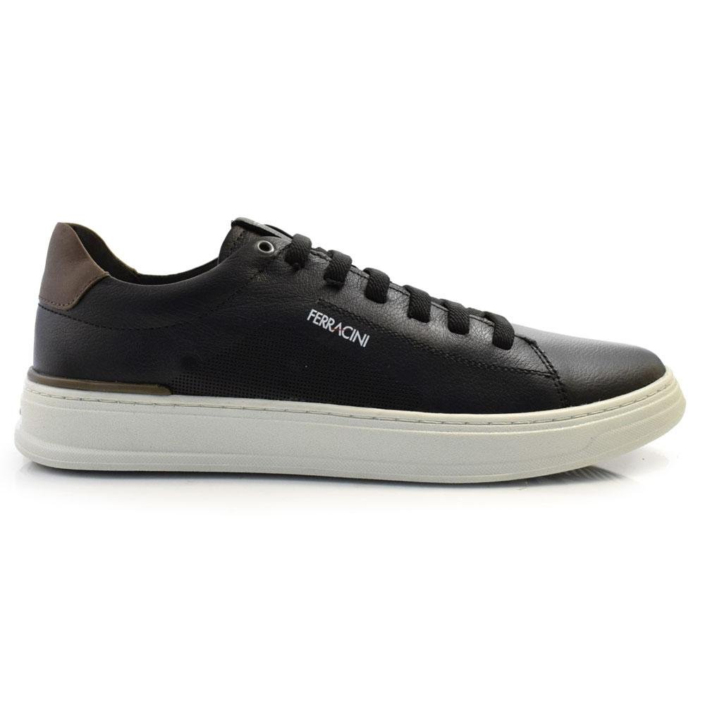 Sapatênis de Couro Masculino Ferracini Gold 2075 Preto 3
