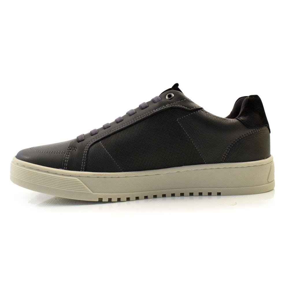 Sapatênis de Couro Masculino Ferracini City 9131 Cinza 5