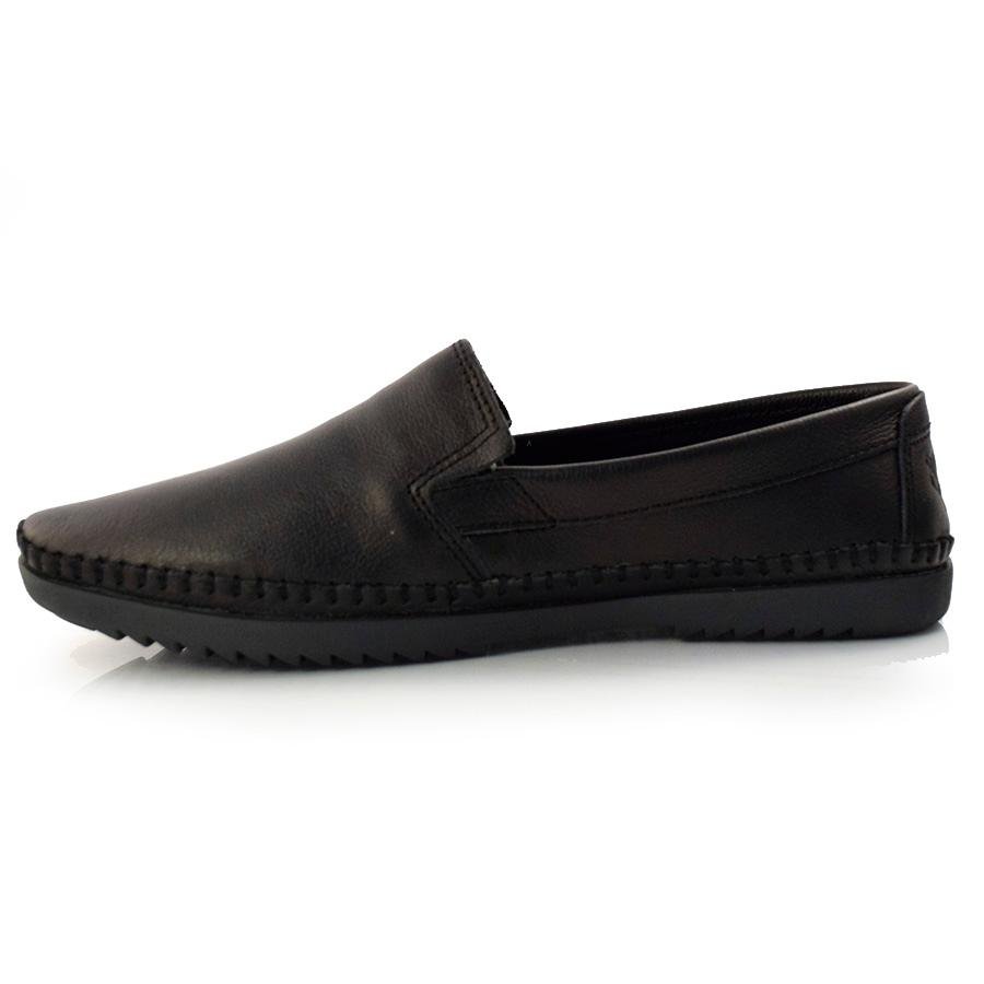 Sapatilha Masculina de Couro Free Way LOGAN-3 Preto 5
