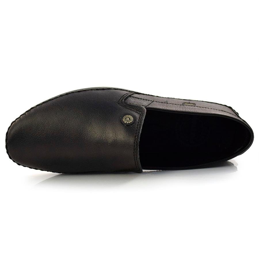 Sapatilha Masculina de Couro Free Way LOGAN-3 Preto 6