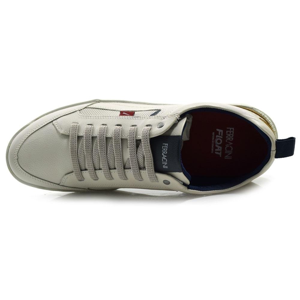 Sapatênis de Couro Masculino Ferracini Pulse 2271 Creme 6