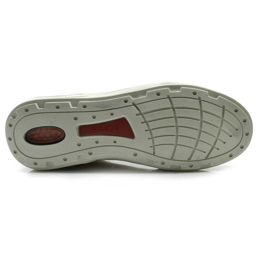 Sapatênis de Couro Masculino Ferracini Pulse 2271 Creme 7