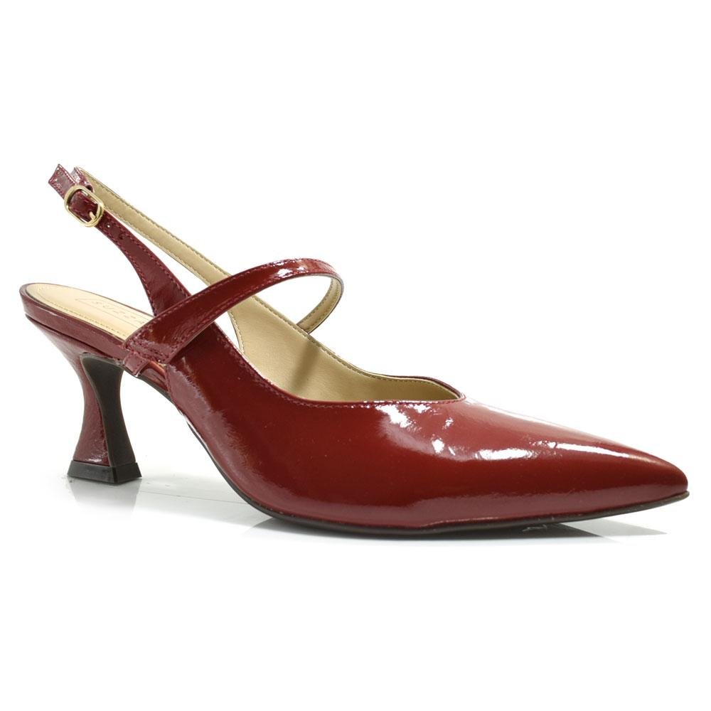 Scarpin Slingback de Couro Suzzara 527-8049