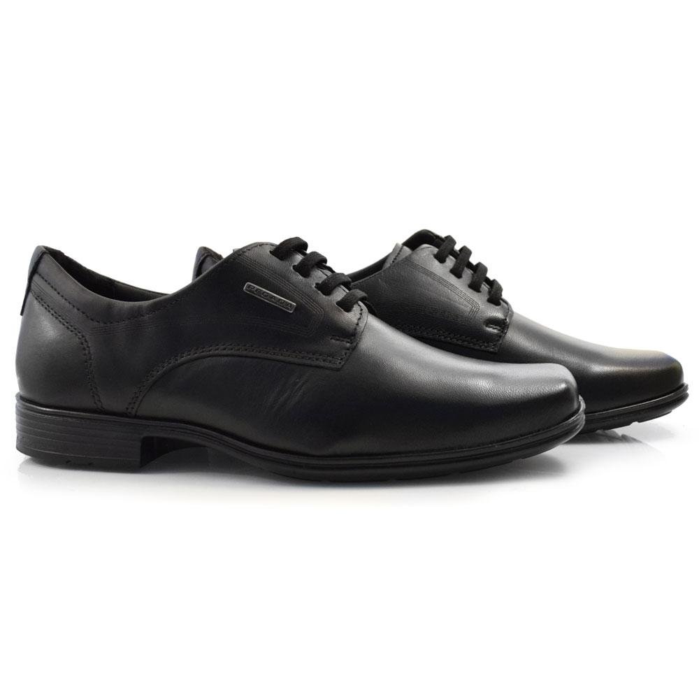 Sapato Social Infantil de Couro Pegada 322320 JUV Preto 2