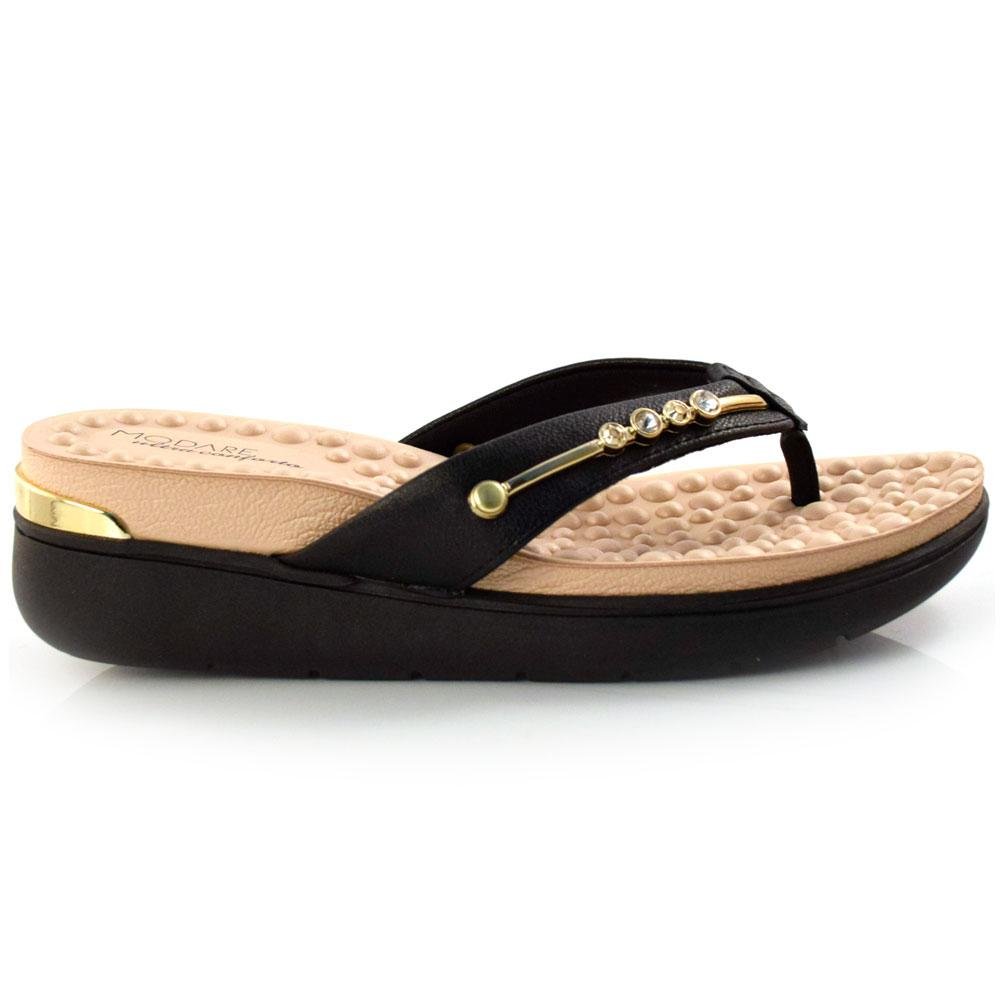 Tamanco Anabela Feminino Modare 7151.115.21736 Preto 3