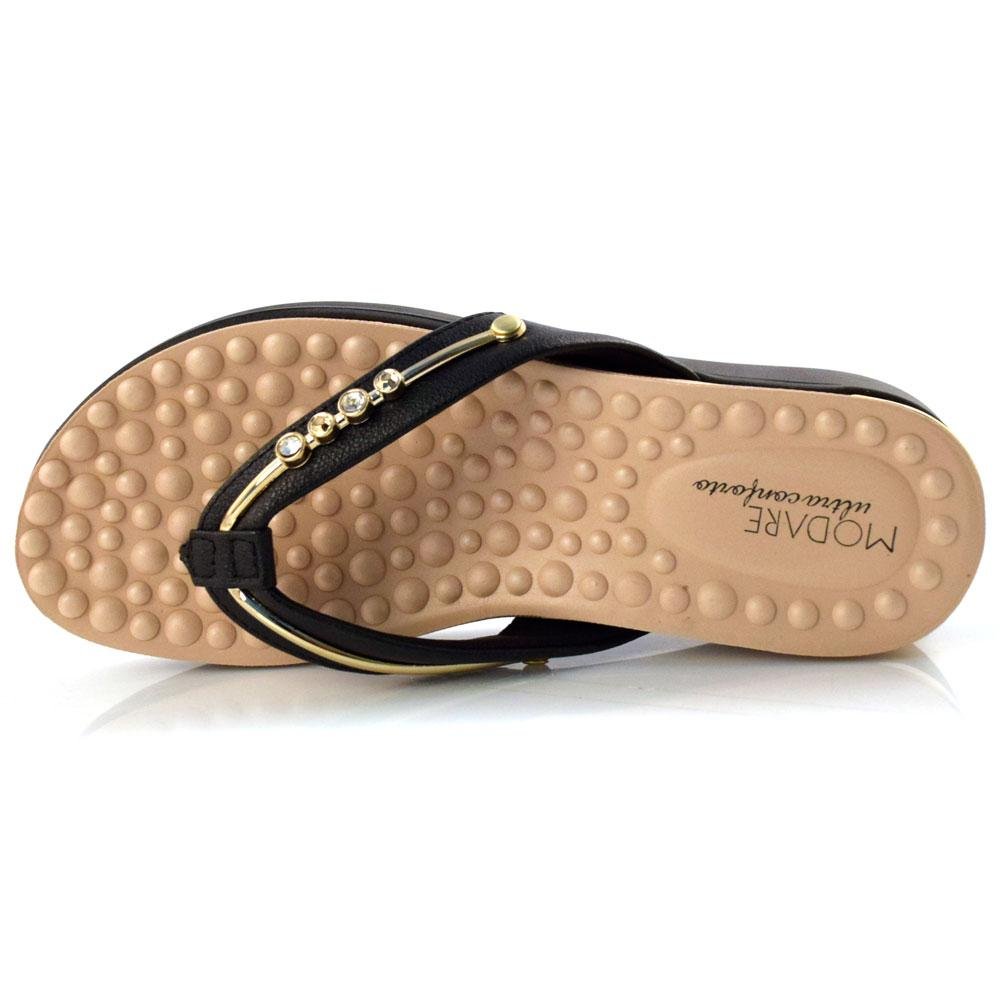 Tamanco Anabela Feminino Modare 7151.115.21736 Preto 6