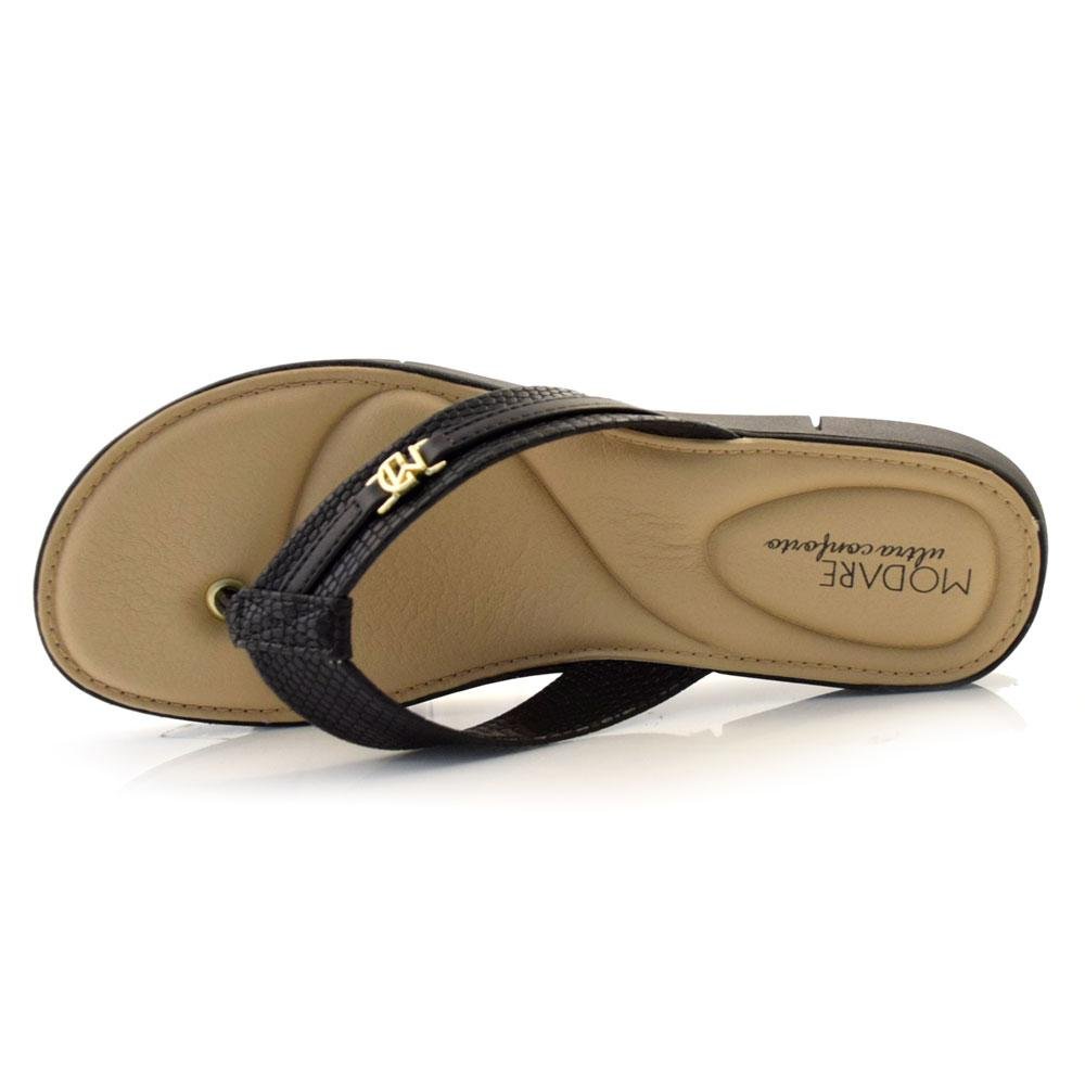 Tamanco Flat Feminino Modare 7199.104.28295 Preto 6