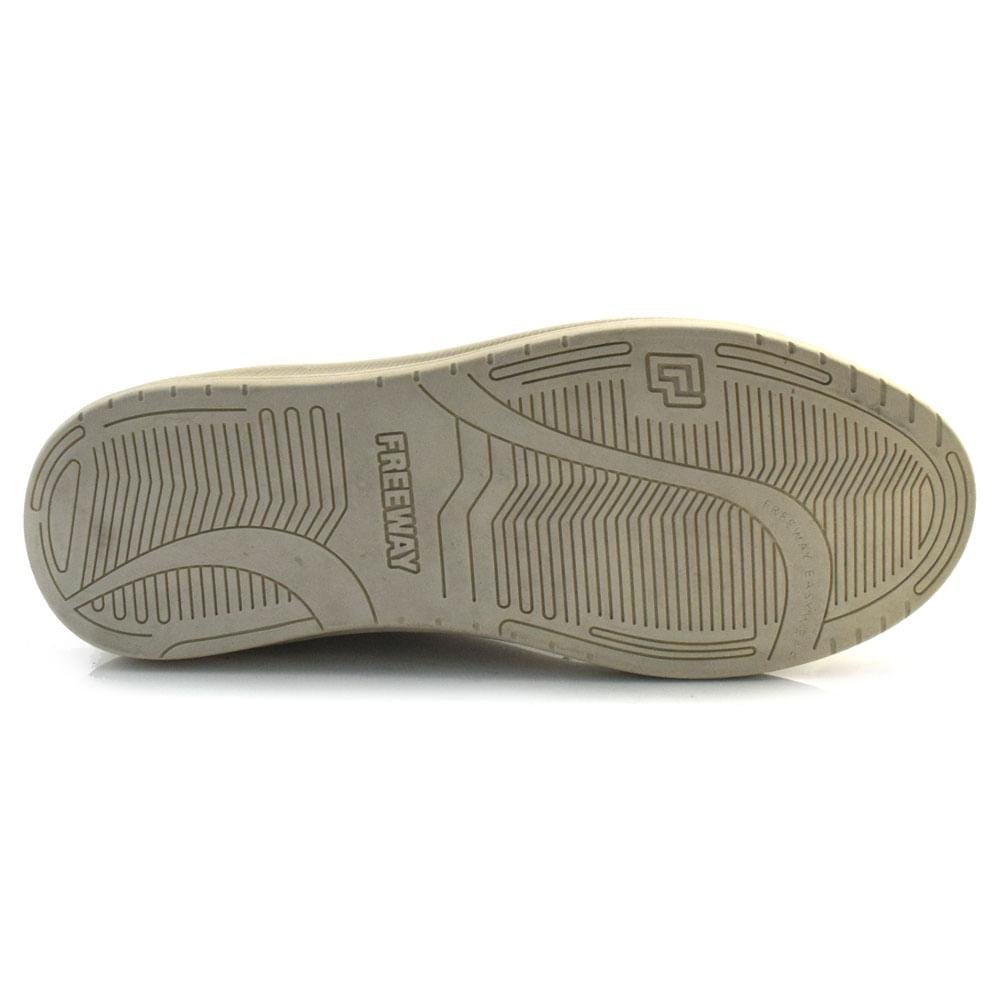 Tênis Casual de Couro Masculino Free Way DUO02 Off White 5