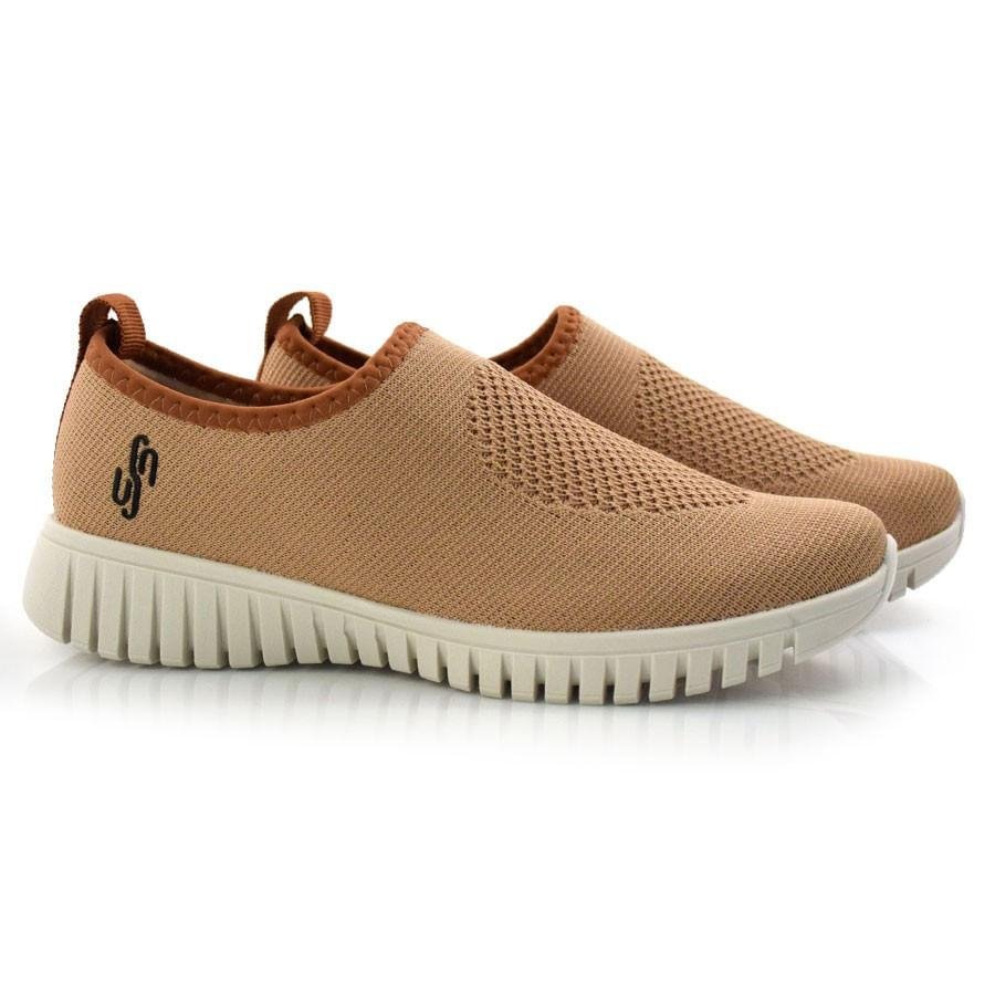 Tênis Feminino de Couro Usaflex AE2208