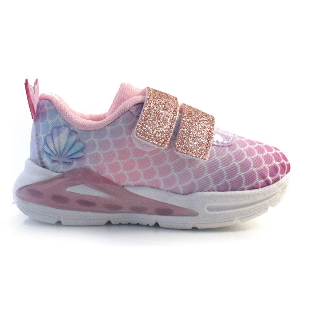 Tênis Infantil de LED Mini Pé MP 2413 Rosa 4