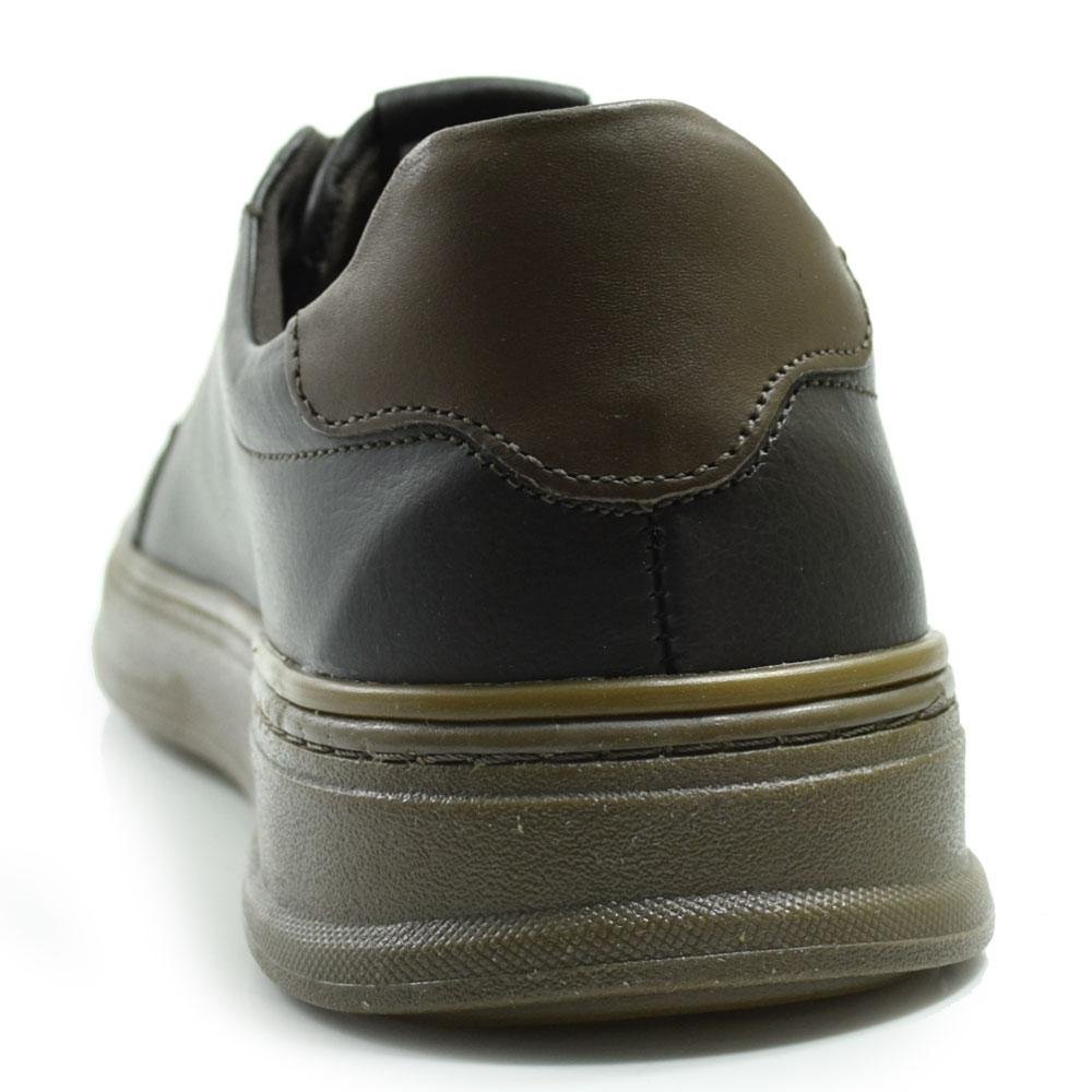 Tênis Masculino de Couro Ferracini Gold 2074 Preto 4