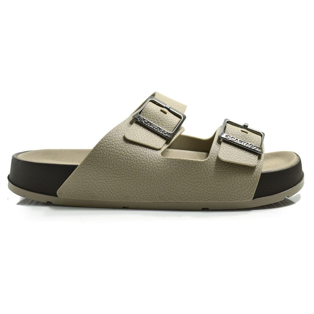 Chinelo Slide Masculino Cartago Milão Plus 12501 Bege 3