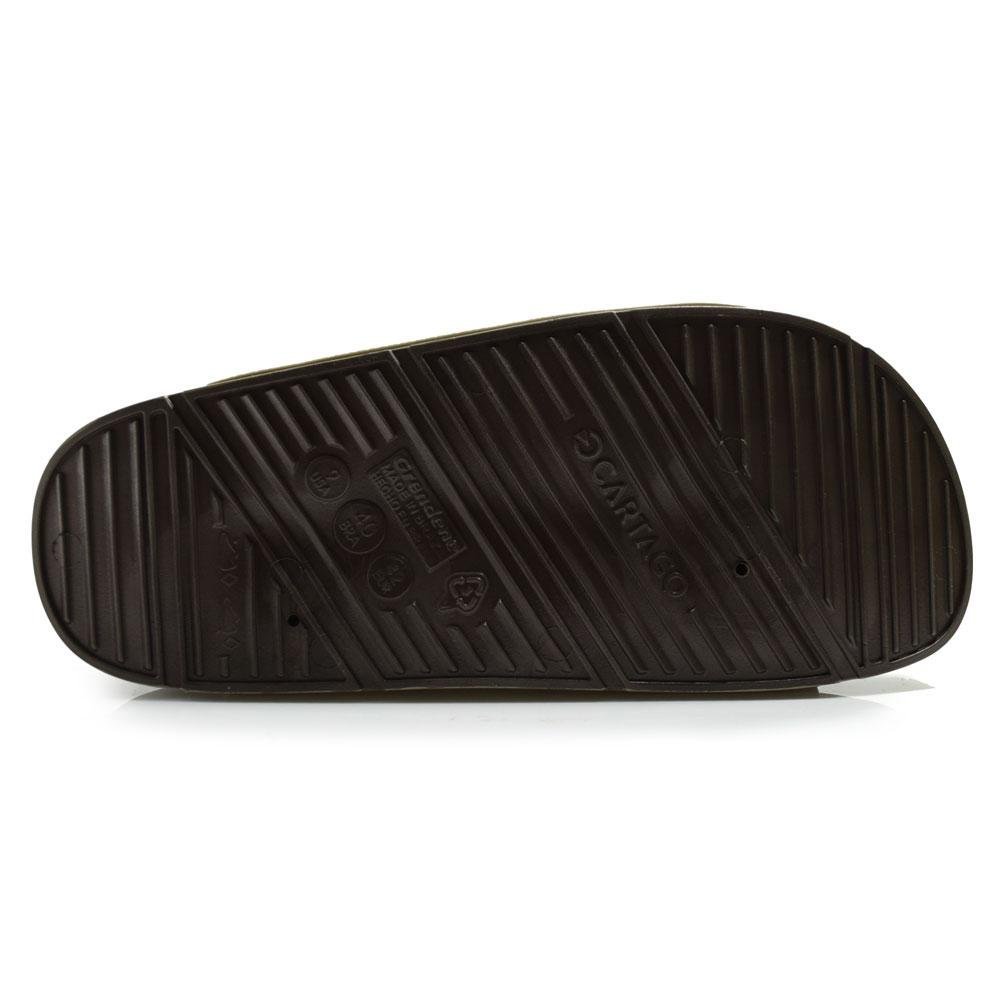 Chinelo Slide Masculino Cartago Milão Plus 12501 Bege 7