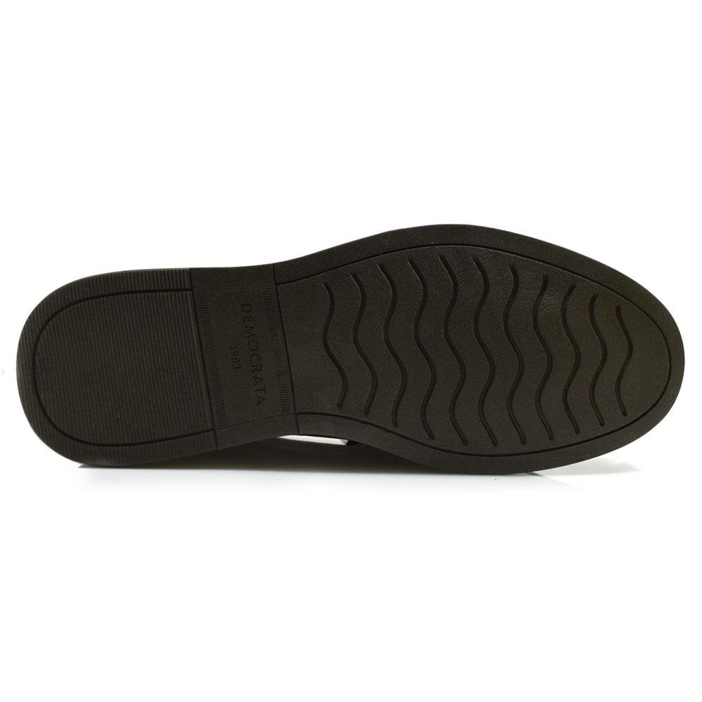 Mocassim de Couro Masculino Democrata Nash 252302 Preto 7