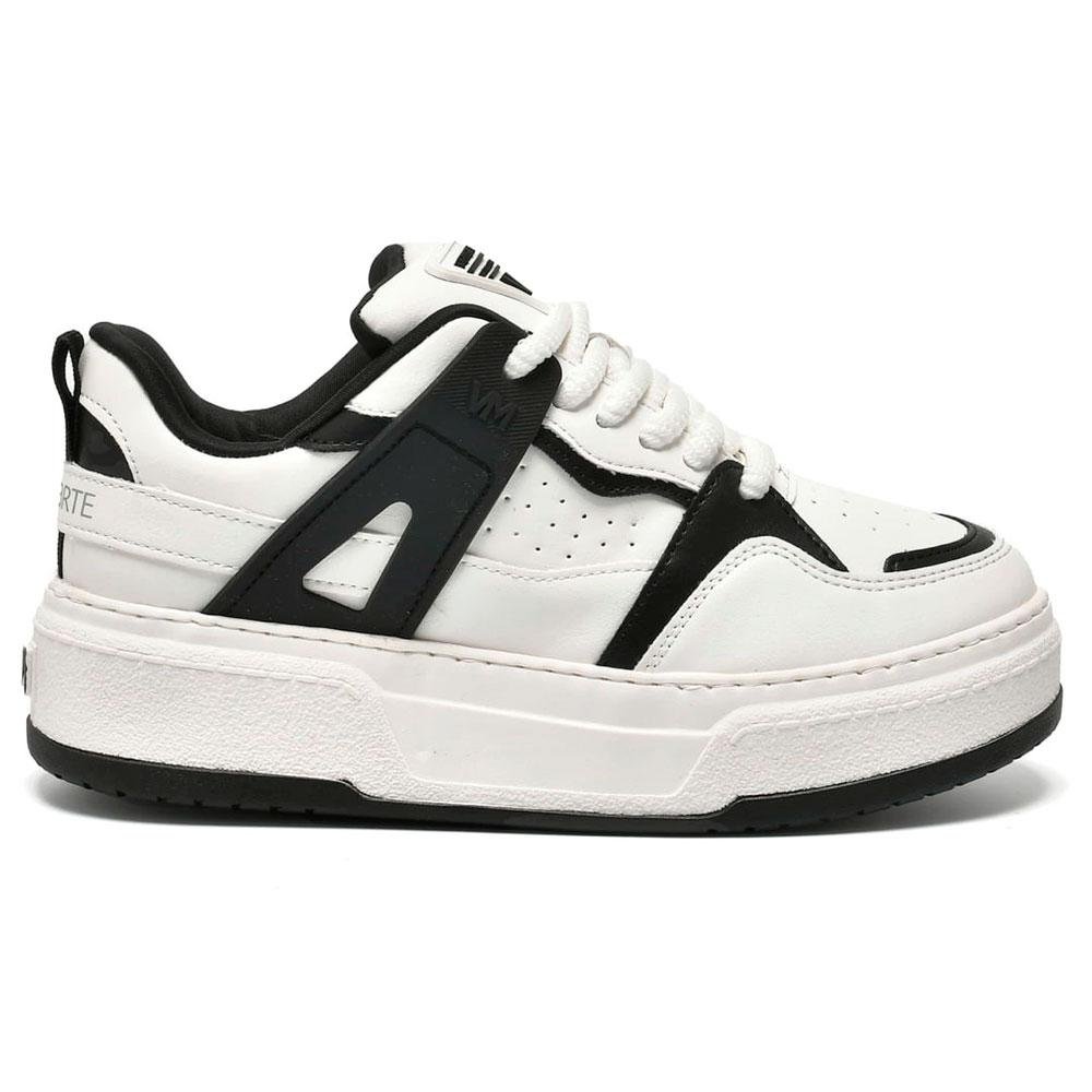 Tênis Casual Feminino Via Marte 304-001-01 Branco/Preto 4