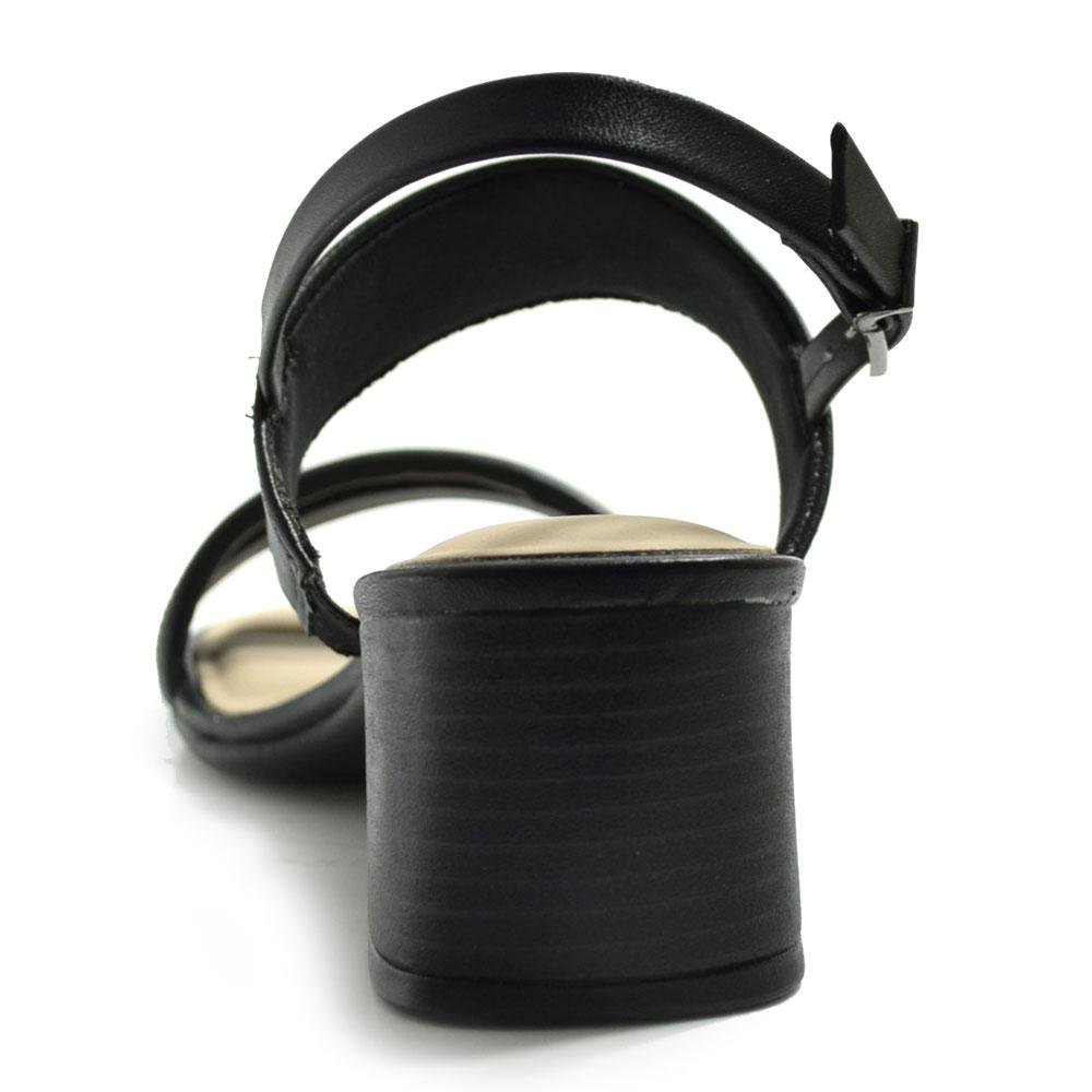 Sandália de Salto Bloco Feminina Comfortflex 2556403 Preto 4
