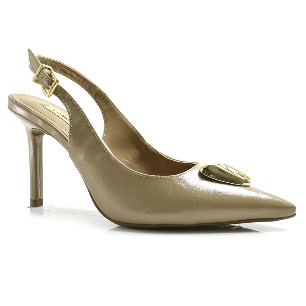 Scarpin de Salto Feminino Via Marte 274-003-01 Bege 1