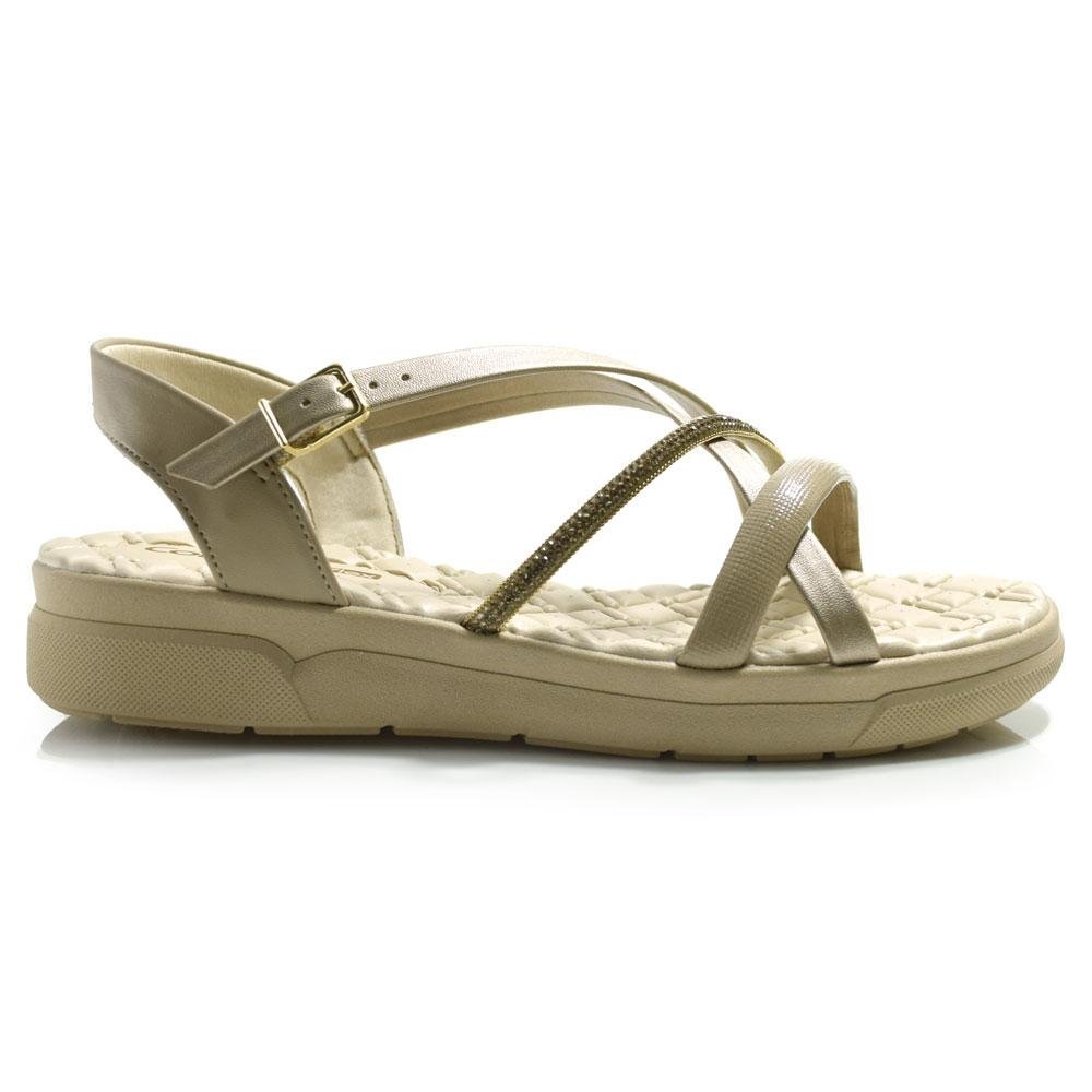 Papete Feminina Comfortflex 2542404 Bege 3